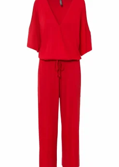 Jersey-Jumpsuit aus fließender Viskose