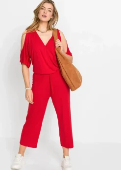 Jersey-Jumpsuit aus fließender Viskose