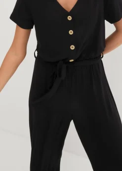 Jersey-Jumpsuit aus Viskose-Mix