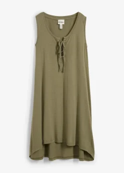 Jerseykleid mit Schnürung