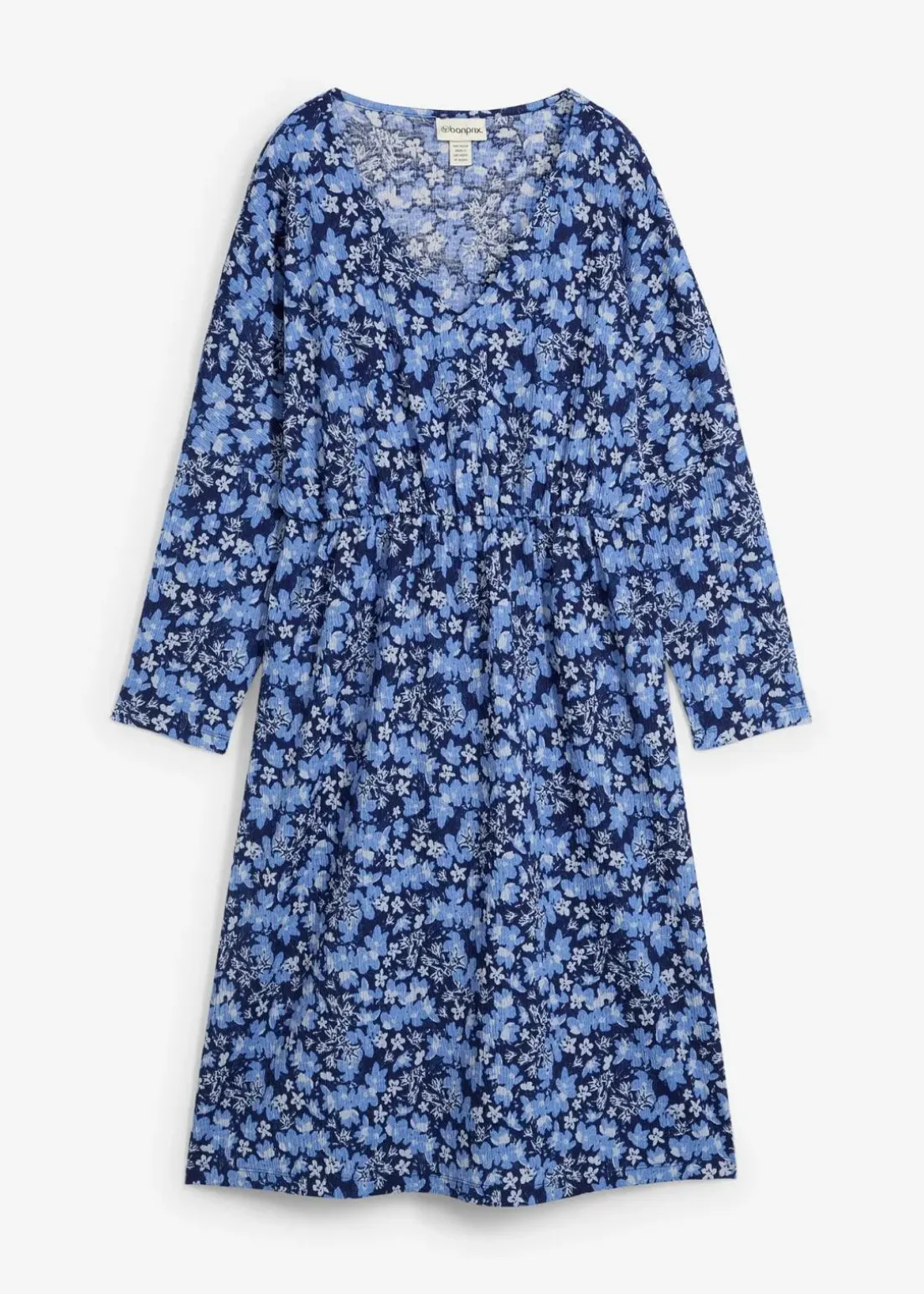 Jerseykleid aus Borkencrepe