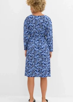 Jerseykleid aus Borkencrepe