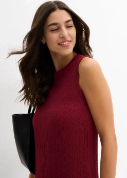 Jerseykleid aus Borkencrepe