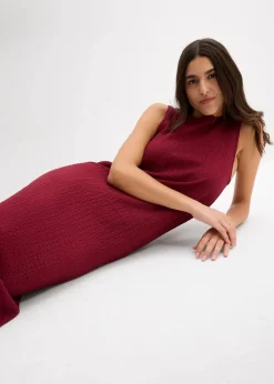 Jerseykleid aus Borkencrepe