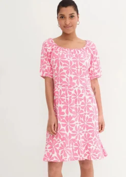 Jerseykleid aus elastischem Bio-Baumwoll-Mix