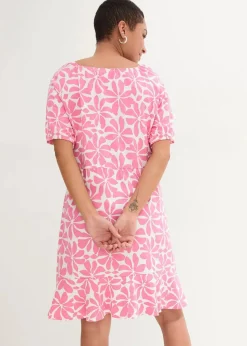 Jerseykleid aus elastischem Bio-Baumwoll-Mix