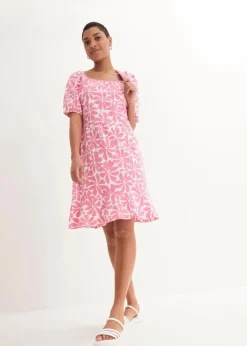 Jerseykleid aus elastischem Bio-Baumwoll-Mix