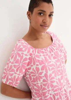 Jerseykleid aus elastischem Bio-Baumwoll-Mix