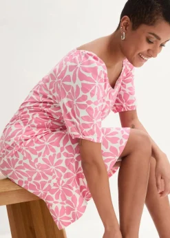 Jerseykleid aus elastischem Bio-Baumwoll-Mix