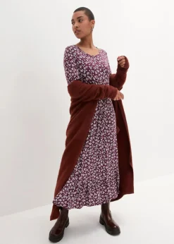 Jerseykleid aus fließendem Viskose-Mix