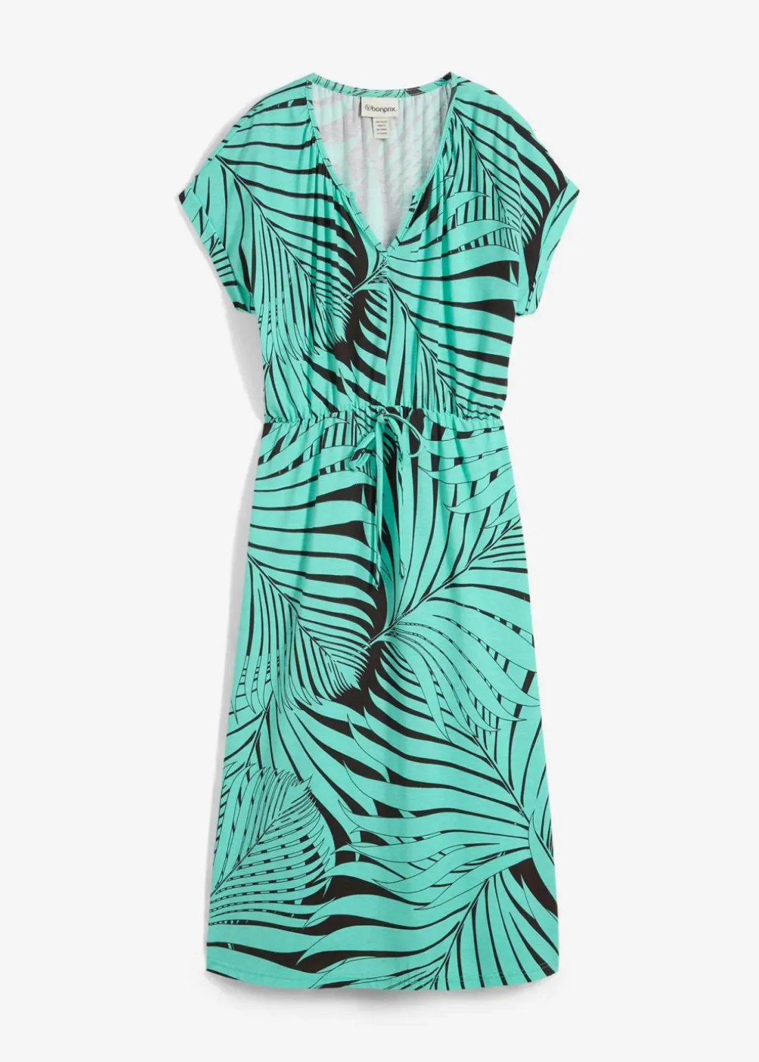 Jerseykleid aus fließendem Viskose-Mix