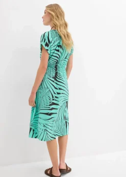 Jerseykleid aus fließendem Viskose-Mix