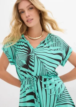 Jerseykleid aus fließendem Viskose-Mix