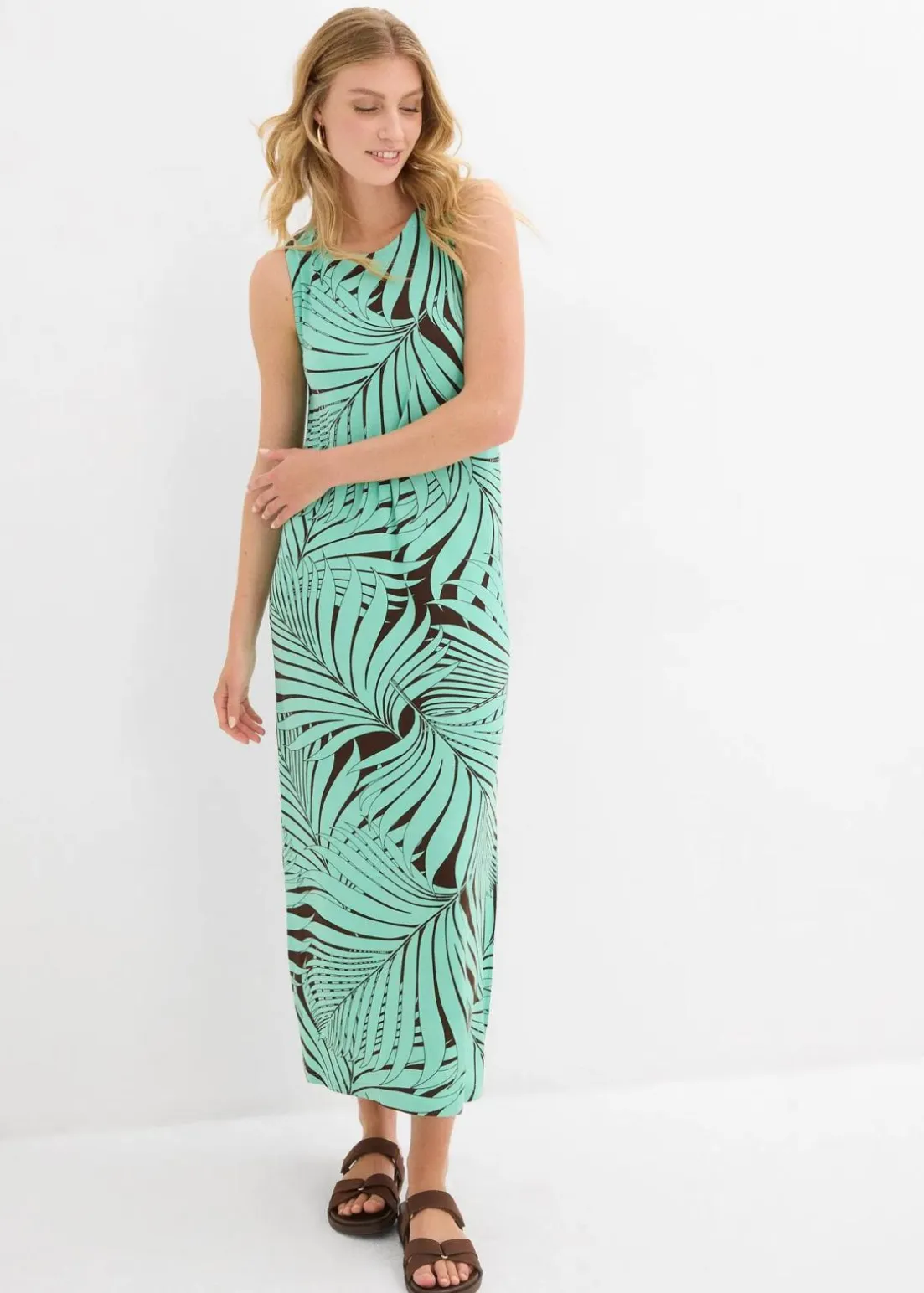 Jerseykleid aus fließendem Viskose-Mix