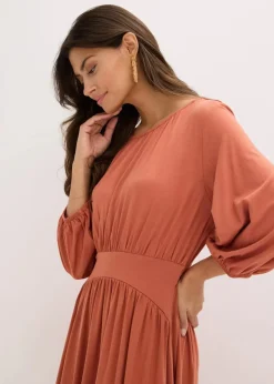 Jerseykleid aus fließendem Viskose-Mix