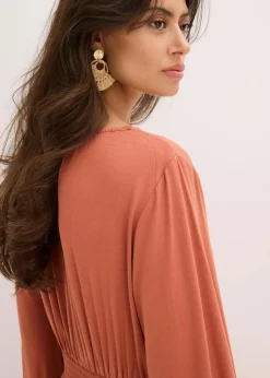 Jerseykleid aus fließendem Viskose-Mix