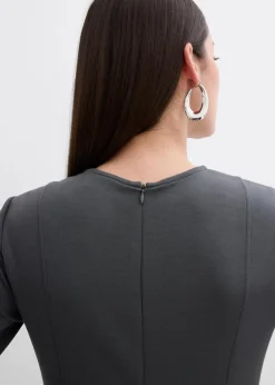 Jerseykleid aus fließendem Viskose-Mix