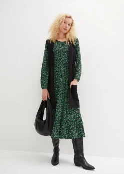 Jerseykleid aus fließendem Viskose-Mix