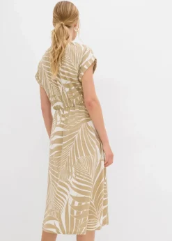 Jerseykleid aus fließendem Viskose-Mix