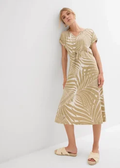 Jerseykleid aus fließendem Viskose-Mix