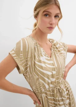 Jerseykleid aus fließendem Viskose-Mix