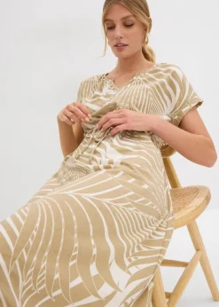 Jerseykleid aus fließendem Viskose-Mix