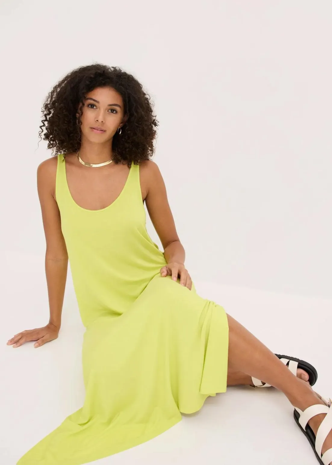 Jerseykleid aus fließender Viskose