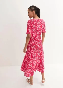 Jerseykleid aus fließender Viskose