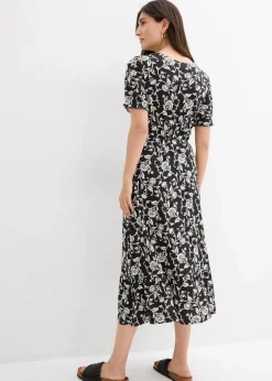 Jerseykleid aus fließender Viskose