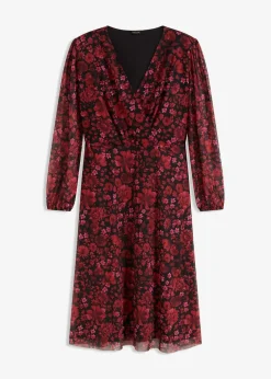 Jersey-Kleid aus Mesh