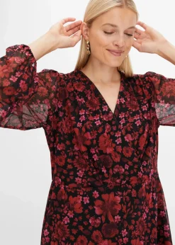 Jersey-Kleid aus Mesh