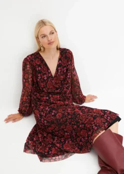 Jersey-Kleid aus Mesh