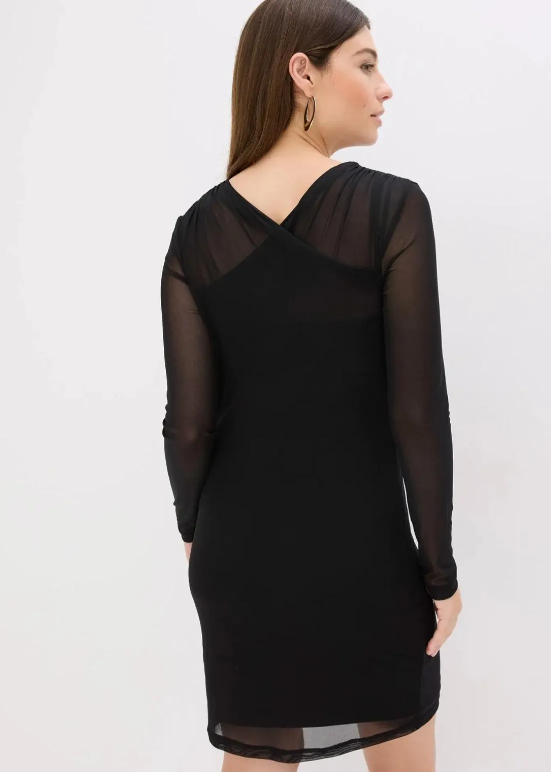 Jerseykleid aus Mesh