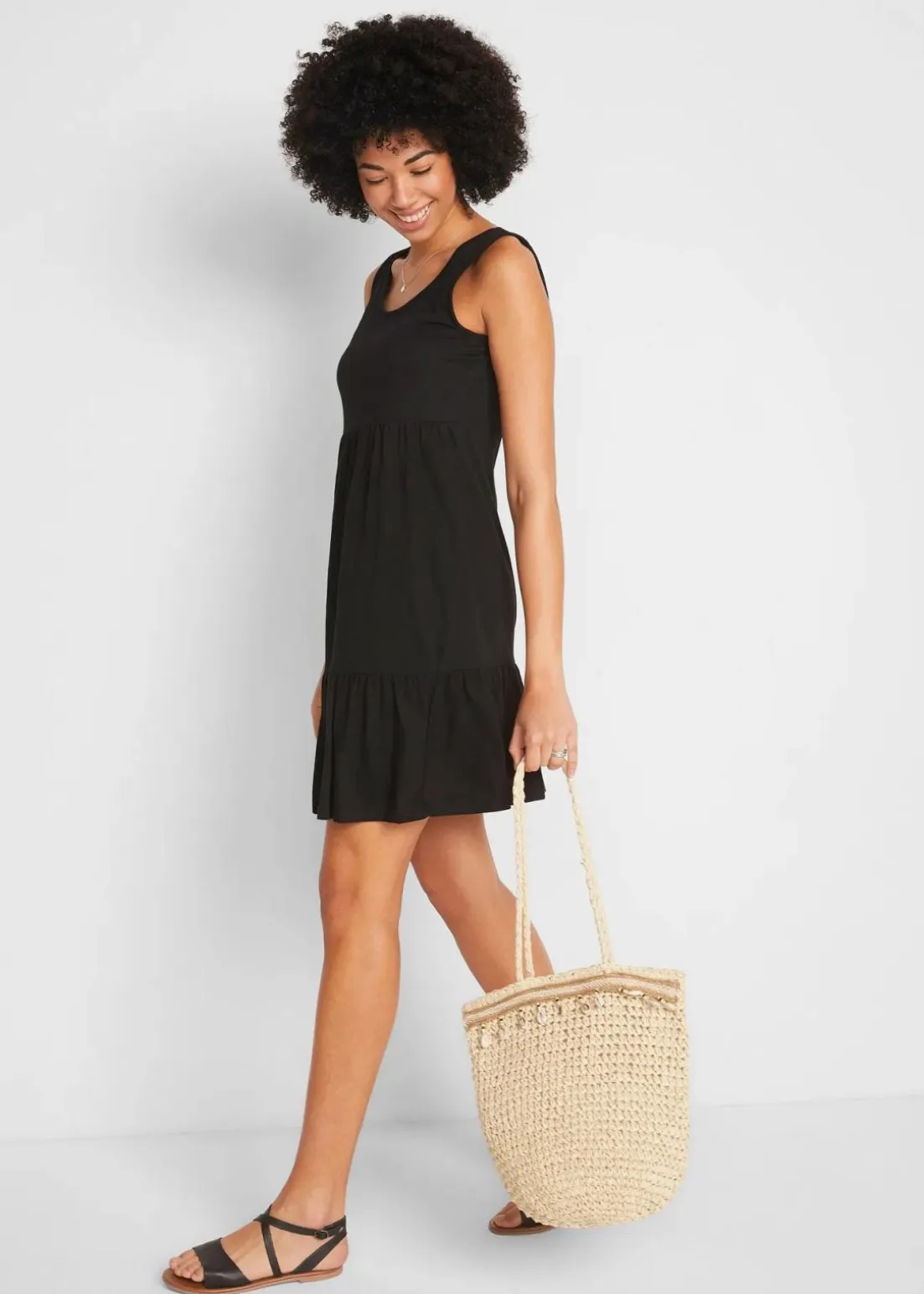 Jerseykleid aus reiner Baumwolle