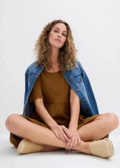 Jerseykleid aus reiner Baumwolle