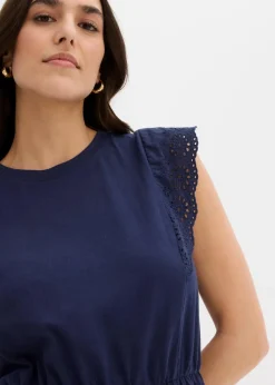 Jerseykleid aus reiner Baumwolle