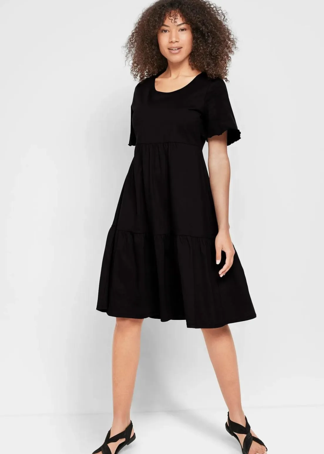 Jerseykleid aus reiner Baumwolle