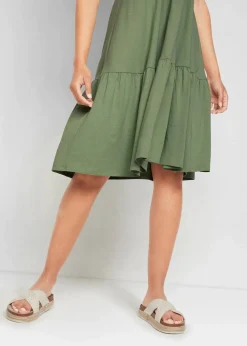 Jerseykleid aus reiner Baumwolle