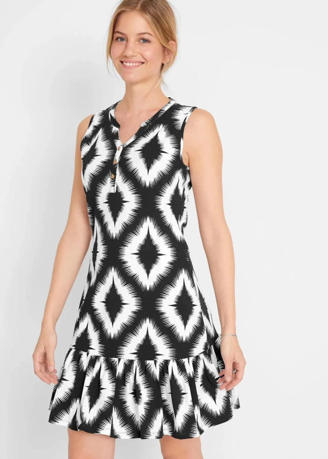 Jerseykleid aus softem Baumwoll-Mix