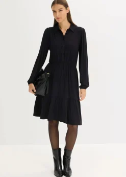 Jerseykleid aus softem Viskose-Mix