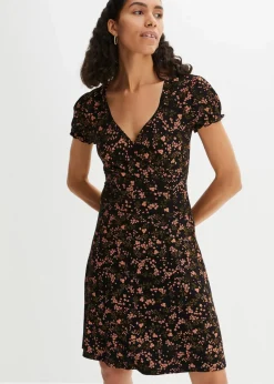 Jerseykleid aus Viskose-Mix