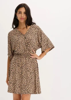 Jerseykleid aus Viskose-Mix