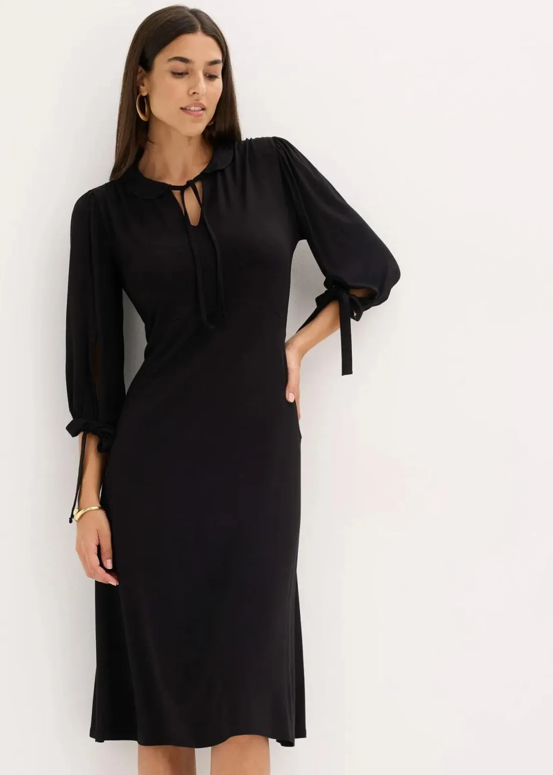 Jerseykleid aus Viskose-mix