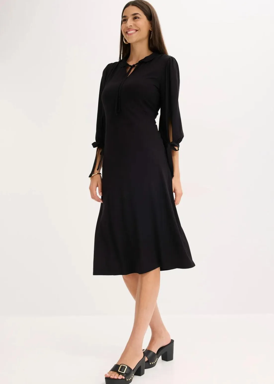 Jerseykleid aus Viskose-mix