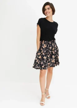 Jerseykleid aus Viskose-Mix