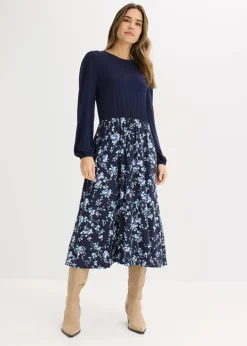 Jerseykleid aus Viskose-Mix