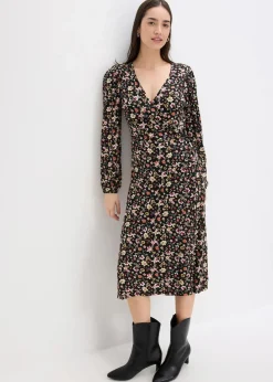 Jerseykleid aus Viskose-Mix