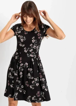 Jerseykleid aus Viskose-Mix