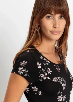 Jerseykleid aus Viskose-Mix