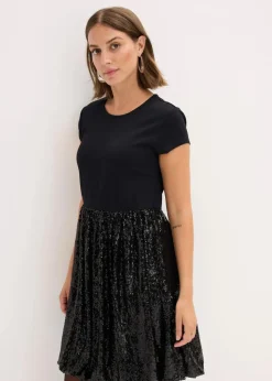 Jerseykleid aus Viskose-Mix